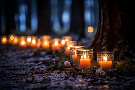 Candlelit Luminaries - Generative AIの素材