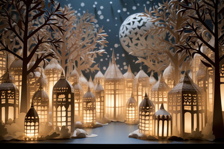Candlelit Luminaries - Generative AIの素材