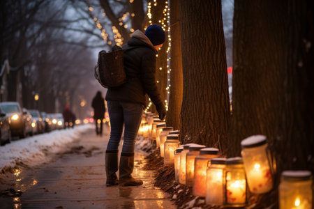 Candlelit Luminaries - Generative AIの素材