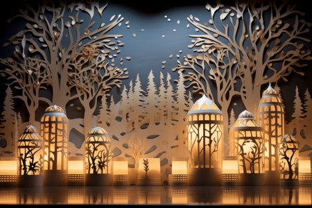 Candlelit Luminaries - Generative AIの素材