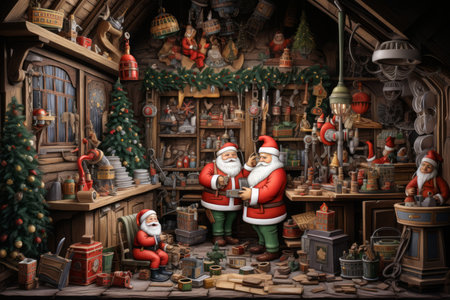 Santa's Workshop (DIY) - Generative AIの素材