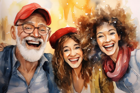 Holiday Selfies - Generative AIの素材