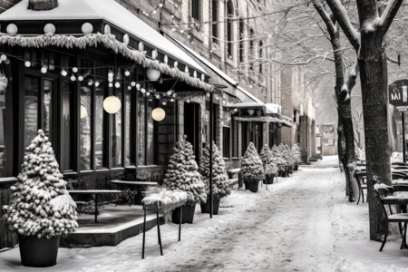 Festive Street Decor - Generative AIの素材