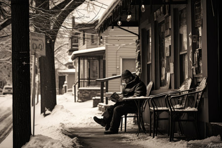 Cozy Winter Reading - Generative AIの素材
