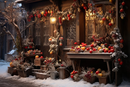 Festive Street Decor - Generative AIの素材