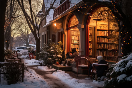 Cozy Winter Reading - Generative AIの素材