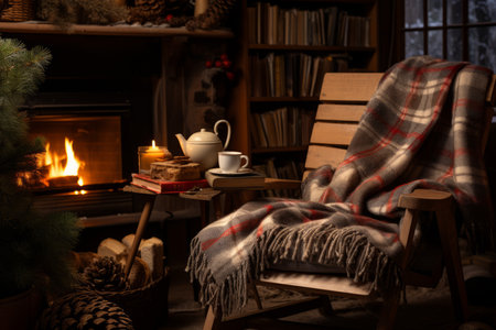 Cozy Winter Reading - Generative AIの素材