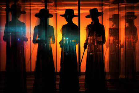 Carolers by Lamplight - Generative AIの素材