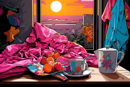 Pajama Morning - Generative AIの素材