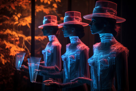 Carolers by Lamplight - Generative AIの素材