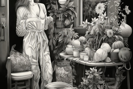 Pajama Morning - Generative AIの素材