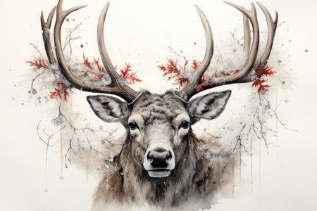 Reindeer Antlers - Generative AIの素材