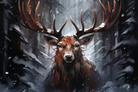 Reindeer Antlers - Generative AIの素材