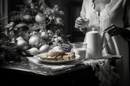 Christmas Morning Breakfast - Generative AIの素材