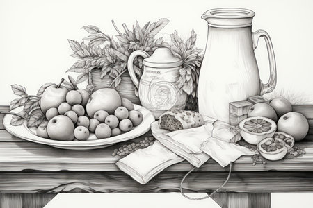 Christmas Morning Breakfast - Generative AIの素材
