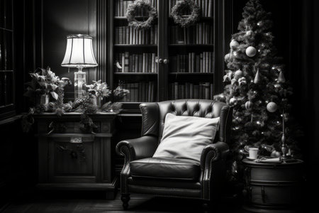 Christmas-themed Book Nooks - Generative AIの素材