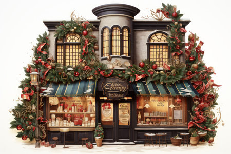 Christmas Coffee Shop - Generative AIの素材