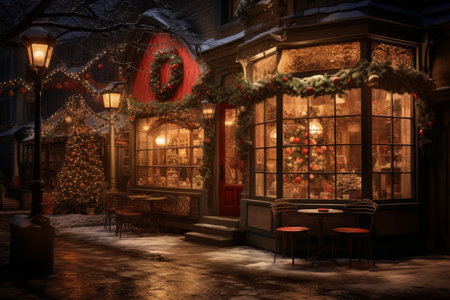 Christmas Coffee Shop - Generative AIの素材