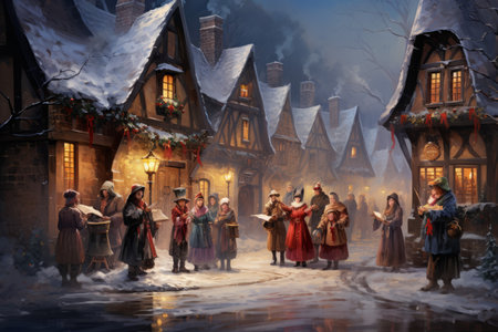 Village Carolers - Generative AIの素材