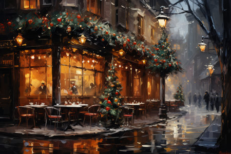 Christmas Coffee Shop - Generative AIの素材
