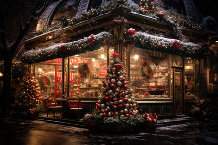 Christmas Coffee Shop - Generative AIの素材