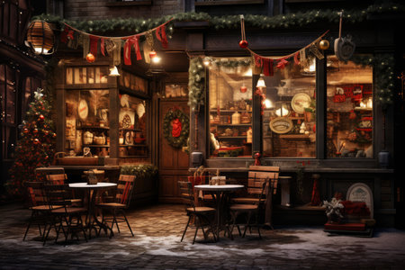 Christmas Coffee Shop - Generative AIの素材