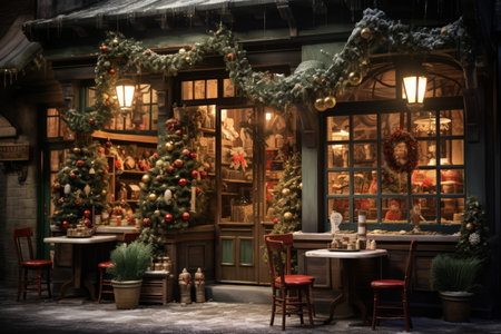 Christmas Coffee Shop - Generative AIの素材