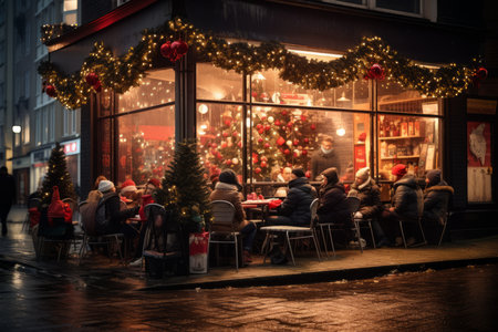 Christmas Coffee Shop - Generative AIの素材