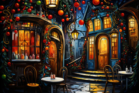 Christmas Coffee Shop - Generative AIの素材