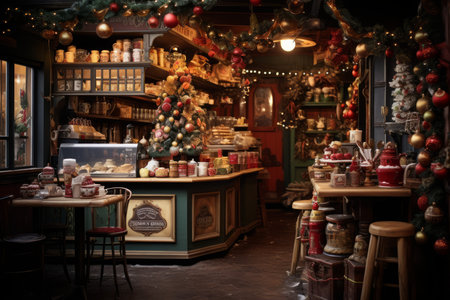 Christmas Coffee Shop - Generative AIの素材
