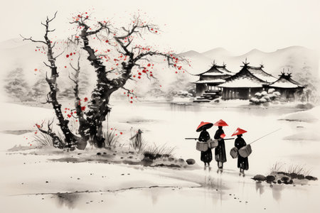 Village Carolers - Generative AIの素材