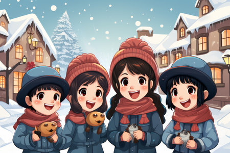 Village Carolers - Generative AIの素材