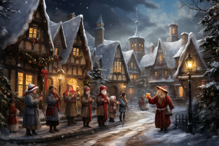 Village Carolers - Generative AIの素材