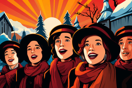 Village Carolers - Generative AIの素材