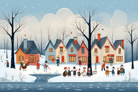 Village Carolers - Generative AIの素材