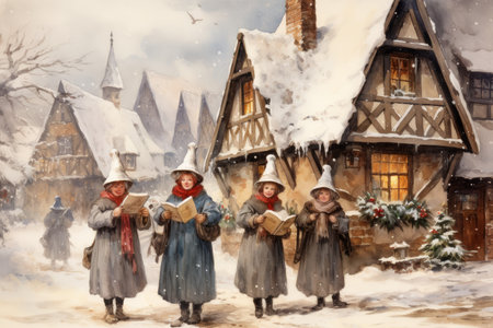 Village Carolers - Generative AIの素材