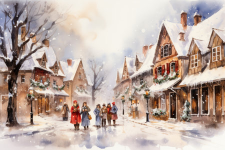 Village Carolers - Generative AIの素材
