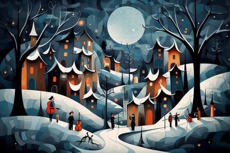 Village Carolers - Generative AIの素材