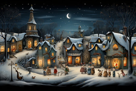 Village Carolers - Generative AIの素材