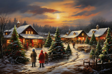 Christmas Tree Farm - Generative AIの素材