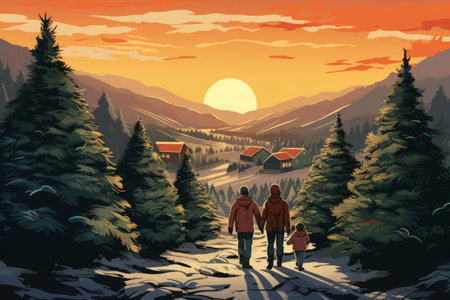 Christmas Tree Farm - Generative AIの素材
