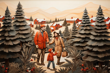 Christmas Tree Farm - Generative AIの素材