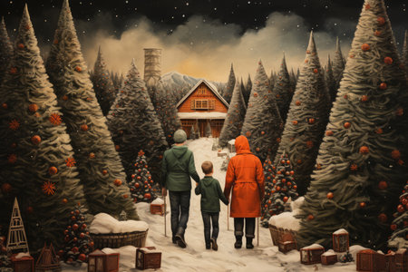 Christmas Tree Farm - Generative AIの素材