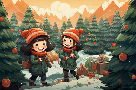 Christmas Tree Farm - Generative AIの素材
