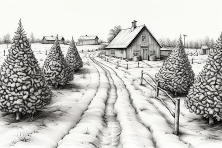 Christmas Tree Farm - Generative AIの素材