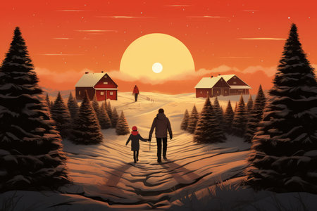 Christmas Tree Farm - Generative AIの素材