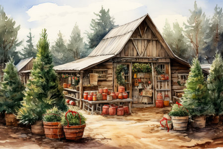 Christmas Tree Farm - Generative AIの素材