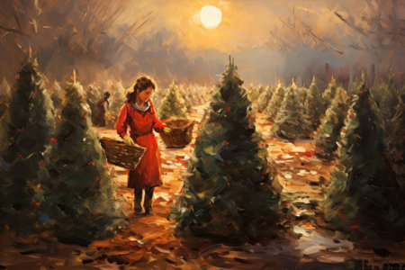 Christmas Tree Farm - Generative AIの素材