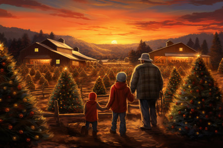 Christmas Tree Farm - Generative AIの素材