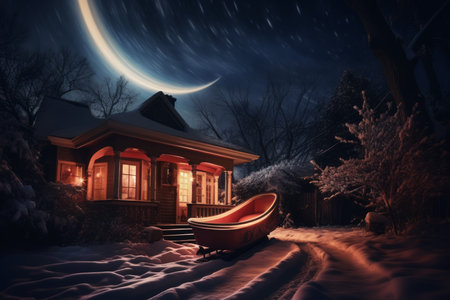 Santa's Sleigh - Generative AIの素材